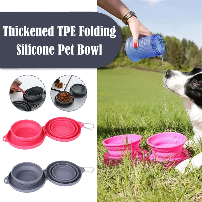 Collapsible Double Pet Bowl