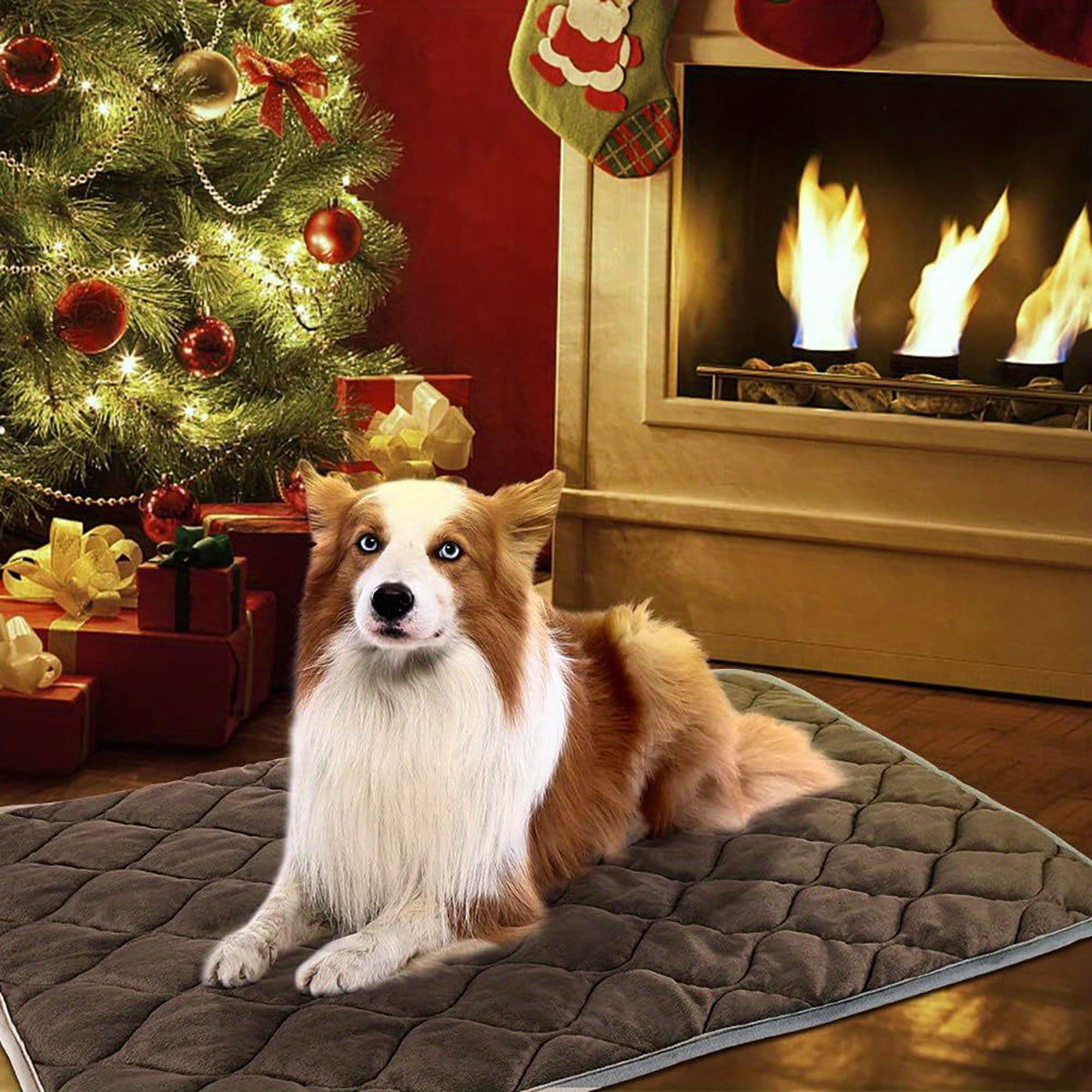 Self-Heating Thermal Pet Bed Mat for Dogs