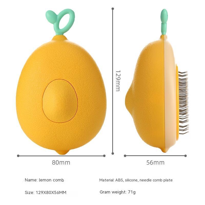 Avocado-Shaped Cat Grooming Brush – 2-in-1