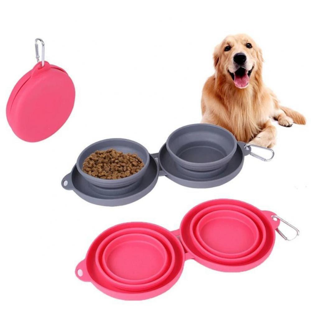 Collapsible Double Pet Bowl