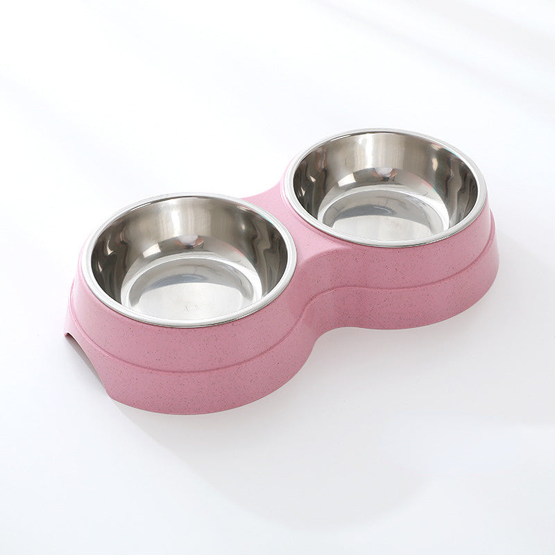Double Stainless Steel Pet Bowl
