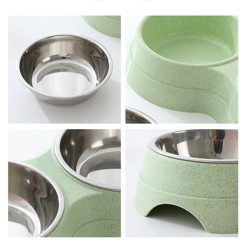Double Stainless Steel Pet Bowl