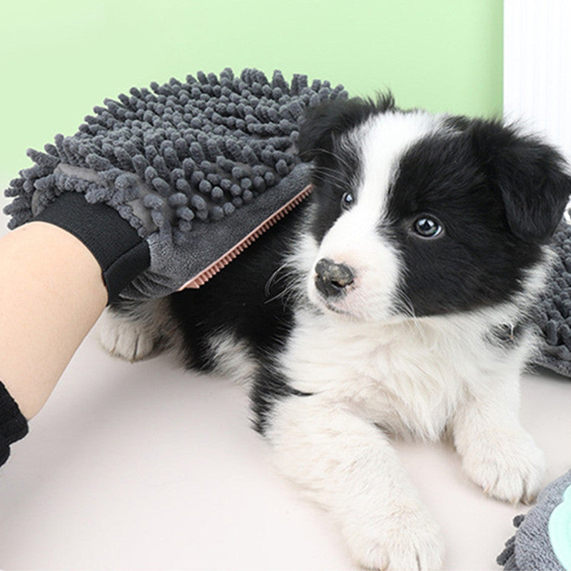 2-in-1 Pet Bathing & Grooming Glove