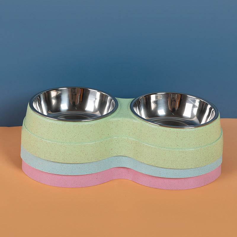 Double Stainless Steel Pet Bowl