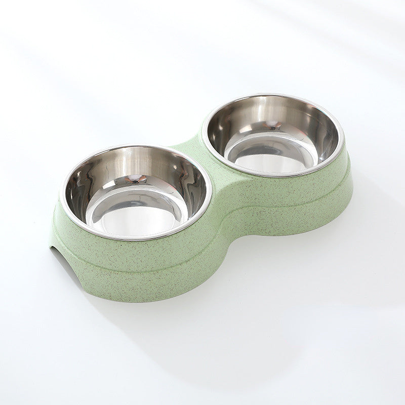 Double Stainless Steel Pet Bowl