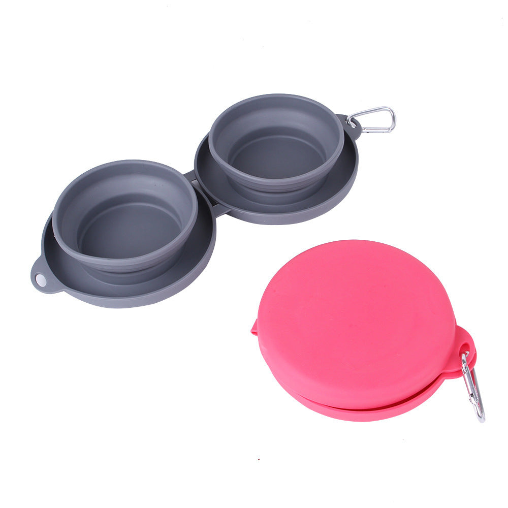 Collapsible Double Pet Bowl