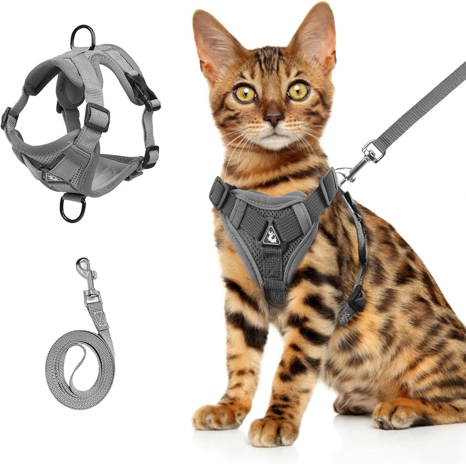 Adjustable Cat Harness and Leash Set