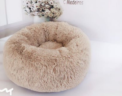 Plush Donut Pet Bed