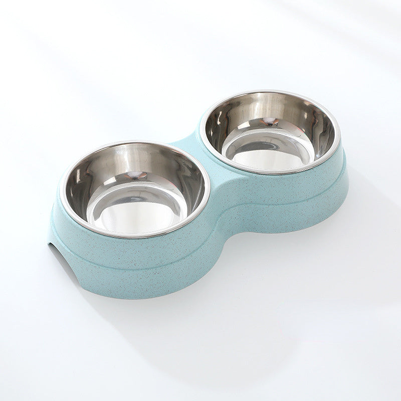 Double Stainless Steel Pet Bowl