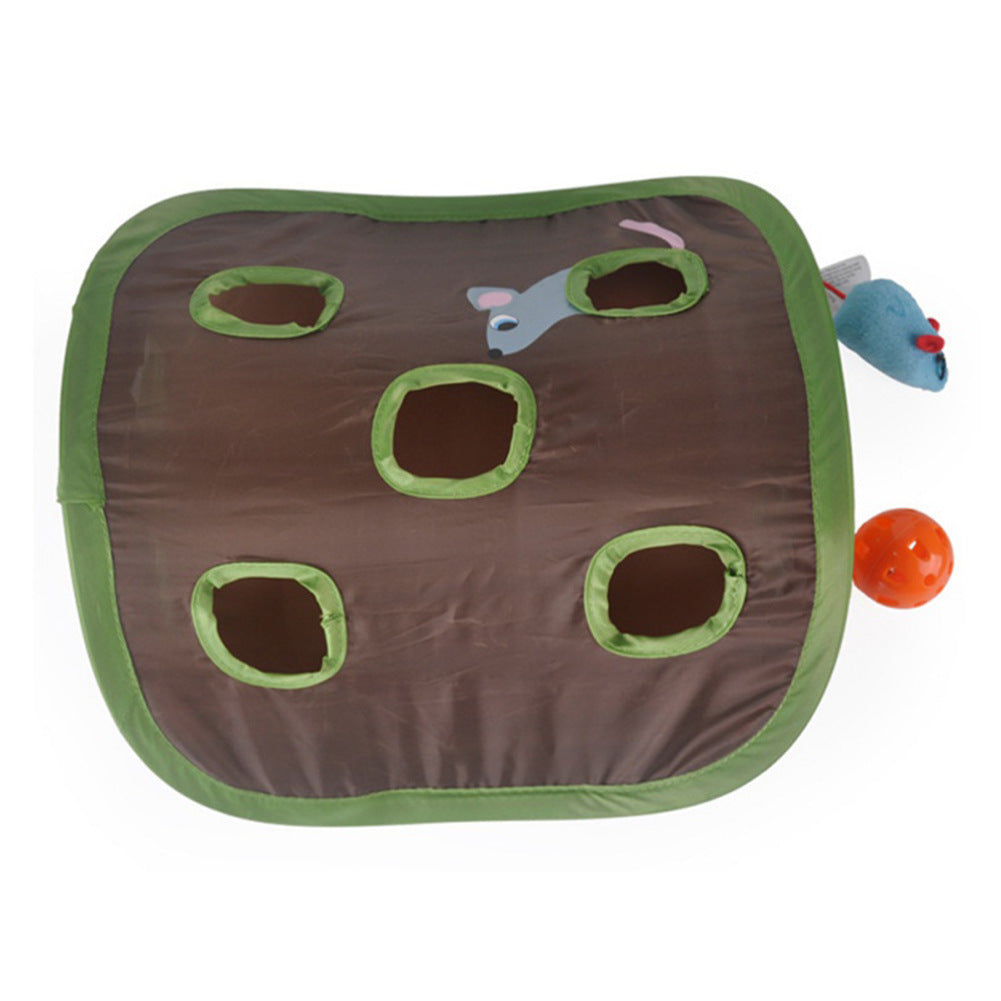 Cute 9-Hole Interactive Cat Tunnel Toy